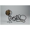 Image 1 : Chromed Microphone w/Short Desk Base, Maker Unknown.