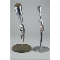 Lot Of 2 Microphones w/ Bases.