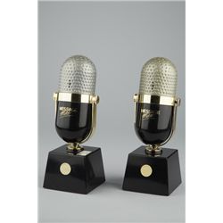 Lot Of 2 -WACO “Message Mike” Plastic Microphone-Shaped