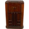 Image 1 : General Electric Wood 5-Knob Radio Console Model 839.