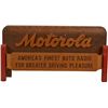 Image 1 : Motorola Wood Radio Advertising Sign.