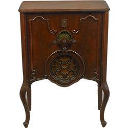 Sparton Mid-Sized Wood Floor Console Radio.