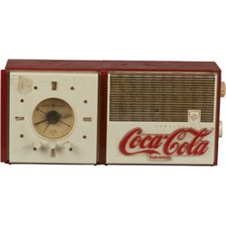 G.E. Coca-Cola Plastic Convertible Alarm Clock AM Radio