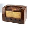 Image 1 : RCA Simulated Walnut Tabletop AM/FM Radio Model 8R75.
