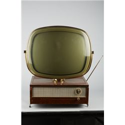 Philco Predicta Television In Wood Case w/Metal Legs.