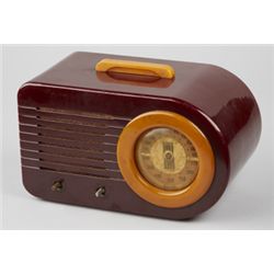 FADA Bullet Catalin 2-Knob AM Radio Model 115.