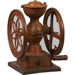 Vintage Enterprise MFG. Co. 2-Wheel Orange Cast-Iron.
