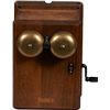 Image 3 : Lot Of 3 Telephone Items Including Bell Box In Wood