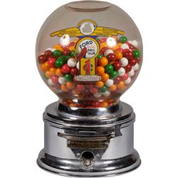 1 Cent Ford Countertop Gumball Vending Machine.
