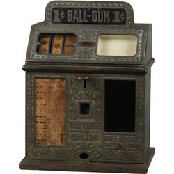 1 Cent Caille Bros. Fortune Ball Gum Vender Baby Bell.
