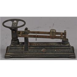 Early Embossed Cast-Iron Countertop Fairbanks Scale.