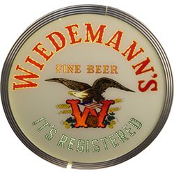 Wiedmann’s Fine Beer Hanging Round Spinner Sign.