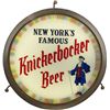 Image 1 : Knickerbocker Beer Round Hanging Spinner Sign.