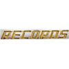 Image 1 : “Records” Large Outdoor Sign w/Metal Letters On Wood.