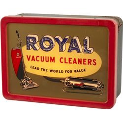 Royal Vacuum Cleaners Glass Light-Up Hanging Sign.