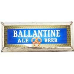 Ballantine Ale Beer Glass, Light-Up Hanging Sign.