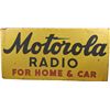 Image 1 : Motorola Radio Double-Sided Tin Advertising Sign.