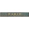 Image 1 : Radio Sales & Service Single-Sided Wood Sign.