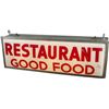 Image 1 : Restaurant Double-Sided Plastic Light-Up Hanging Sign.