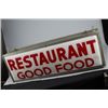 Image 2 : Restaurant Double-Sided Plastic Light-Up Hanging Sign.