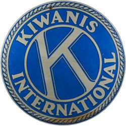 Kiwanas International Metal Sign.