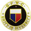 Image 1 : G.F.W.C. Porcelain Sign Featuring Shield Logo.