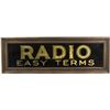 Image 1 : “Radio Easy Terms” Glass Light-Up Hanging Sign.