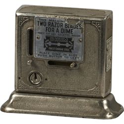 10 Cent Schermack Countertop Razor Blade Vending