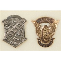 Lot Of 2 Different Law Enforcement Police Badges.