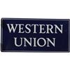Image 1 : Western Union Double-Sided Metal Flange Sign.