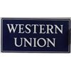 Image 2 : Western Union Double-Sided Metal Flange Sign.