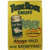 Image 1 : Tube Rose Snuff Tin Advertisement Sign.