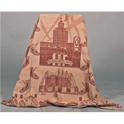 Chicago World’s Fair Red & White Blanket.
