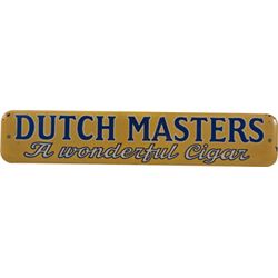 Dutch Masters Single-Sided Metal Sign.