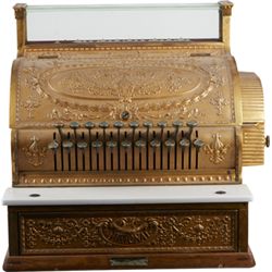 National Cash Register Brass Countertop Model 337.
