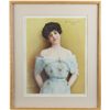Image 1 : The Prudential Girl 1904 Litho. Print In Frame.