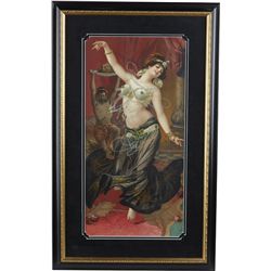 Salome & The Dance Of The 7 Veils 1908 Embossed.