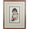 Image 1 : “Betty” J. Knowles Hare Embossed Litho. In Frame.