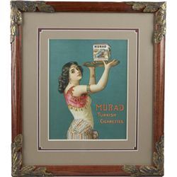 Murad Turkish Cigarettes Litho. Advertisement In Frame.
