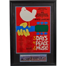 Woodstock Poster & Panoramic Picture In Frame.