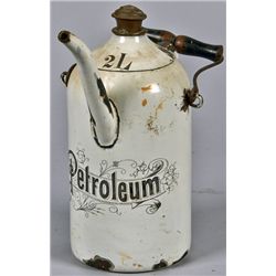 Petroleum 2-Liter Porcelain Enamel Can.