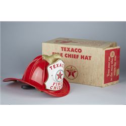 Texaco Fire Chief Hat In Original Box.