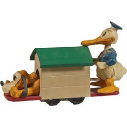Pre-War Lionel Tin Wind-Up Walt Disney Hand Car.