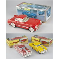 Lot Of 3 Mechanical & Automatic 50s Minister Delux Cars