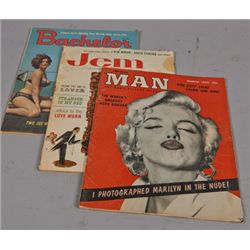 Lot Of 3 Vintage Men’s Girlie Magazines.
