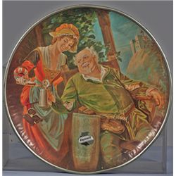 Falstaff Tin Charger Plate 24” In Diameter.