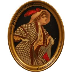 Drink Favorite Stock Peru Beer Company Oval Tin Serving