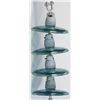 Image 1 : String of 4 High Voltage Power Line Insulators.