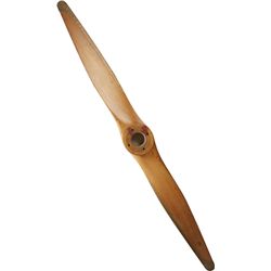 Wooden WWII Airplane Propeller w/Metal Edges 76” Long.