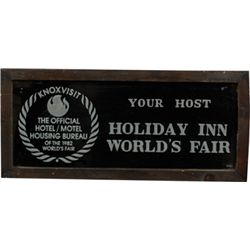 Knoxville World’s Fair 1982 Holiday Inn Glass Mirror.